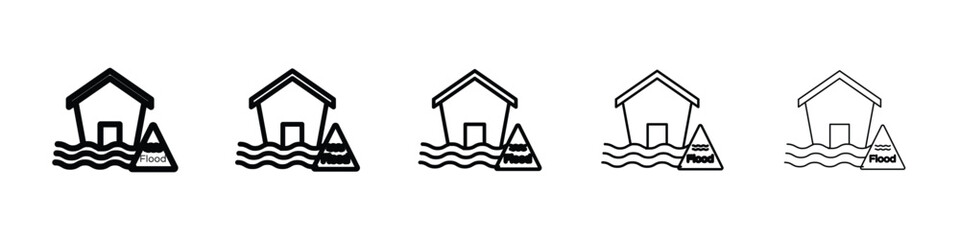 Flood icon vector collection. EPS 10