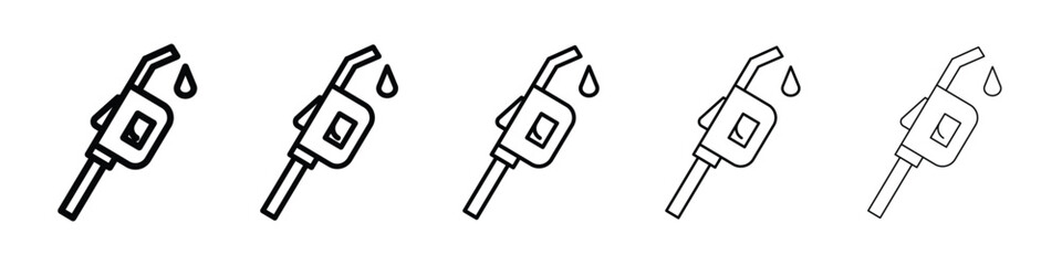 Fuel icon vector collection. EPS 10