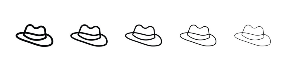 Hat icon vector collection. EPS 10