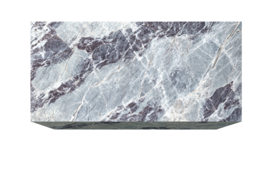 A gray and white marble slab with a pattern of swirls and lines