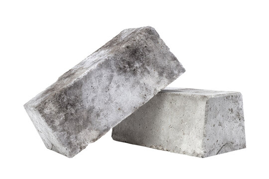Two gray bricks are laying on top of each other - Powered by Adobe