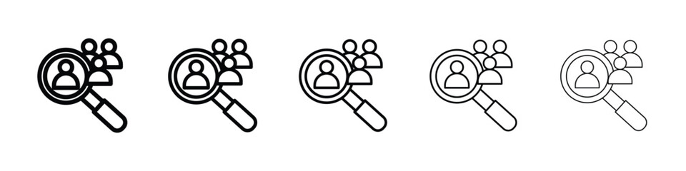 Hiring icon vector collection. EPS 10