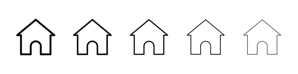 Home icon vector collection. EPS 10