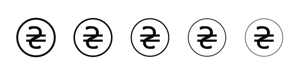 Hryvnia icon vector collection. EPS 10