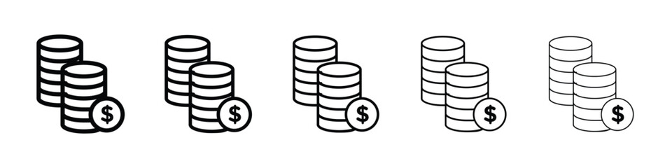Income icon vector collection. EPS 10
