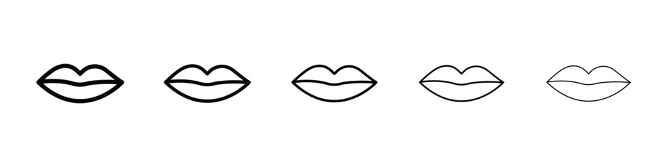 Lips icon vector collection. EPS 10