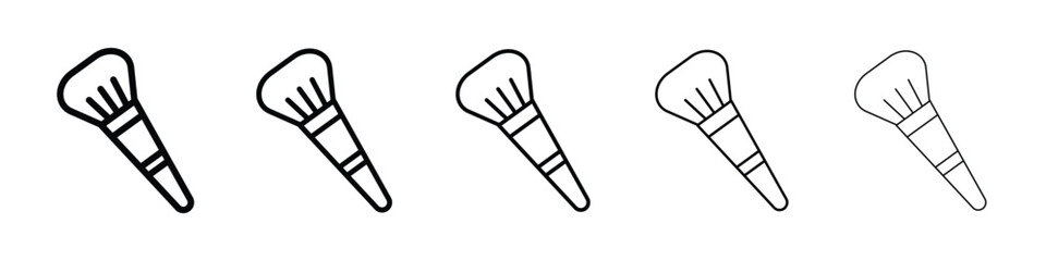 Makeup brush icon vector collection. EPS 10