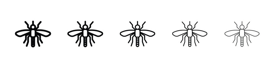 Mosquito icon vector collection. EPS 10