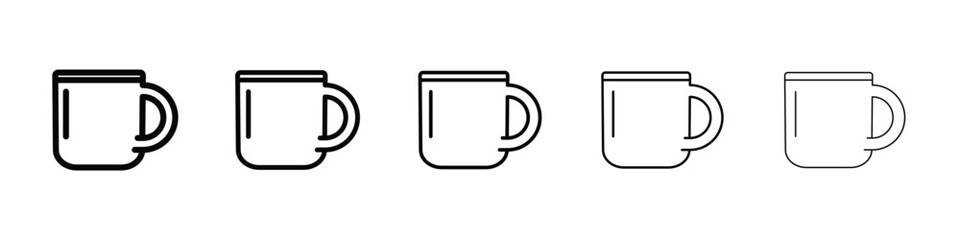Mug icon vector collection. EPS 10