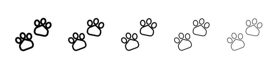 Paw icon vector collection. EPS 10