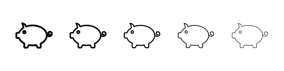 Piggy bank icon