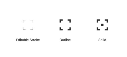 Full screen icon vector set , Maximize icon symbol , Video Expand Reduce icons Button , Fullscreen Sign