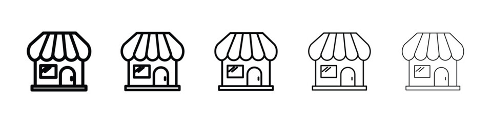 Store icon vector collection. EPS 10