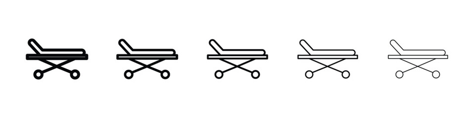 Stretcher icon vector collection. EPS 10
