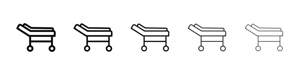 Stretcher icon vector collection. EPS 10