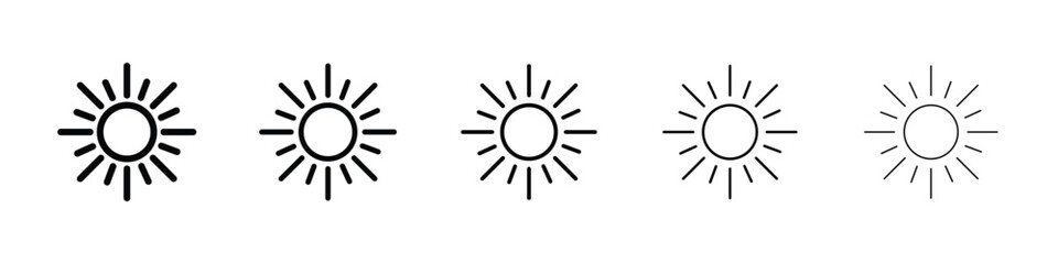 Sun icon vector collection. EPS 10