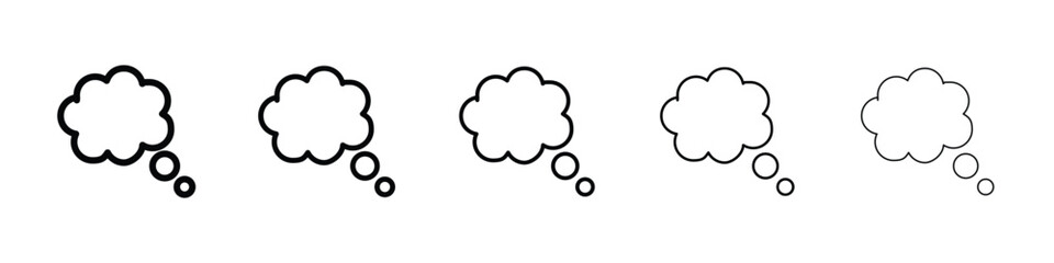 Thought bubble icon vector collection. EPS 10