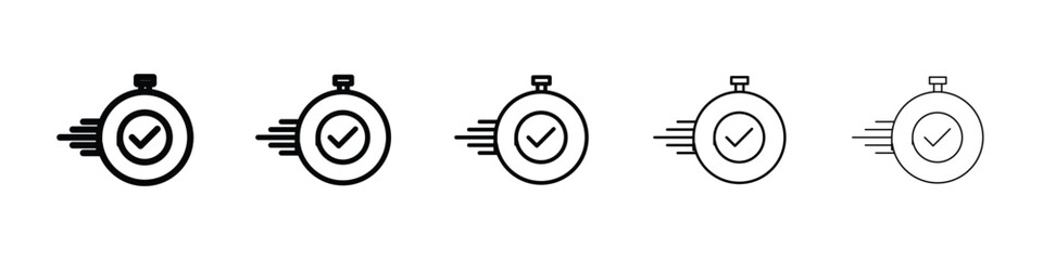 Time fast icon vector collection. EPS 10