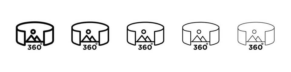 Tour virtual icon vector collection. EPS 10