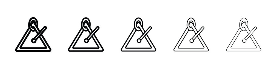 Triangle music icon vector collection. EPS 10