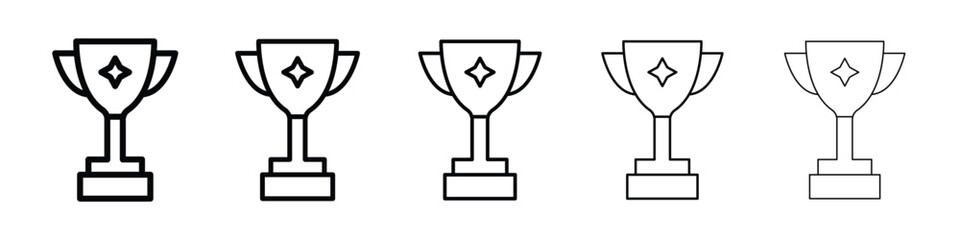 Trophy icon vector collection. EPS 10