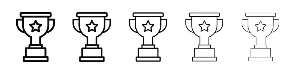 Trophy icon vector collection. EPS 10