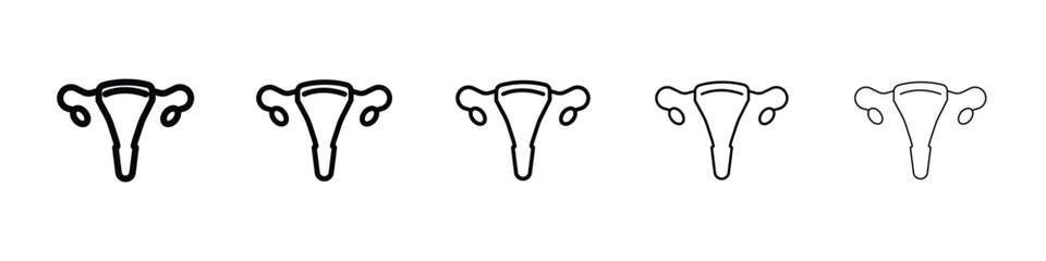 Uterus icon vector collection. EPS 10