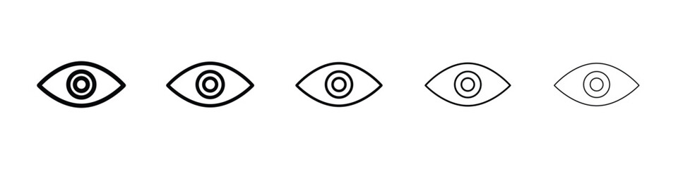 Visible icon vector collection. EPS 10