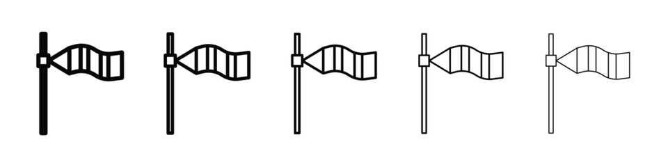Windsock icon vector collection. EPS 10