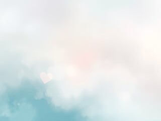 Fototapeta premium A soft pastel sky with a blend of white light blue and pink creating a dreamy and ethereal atmosphere