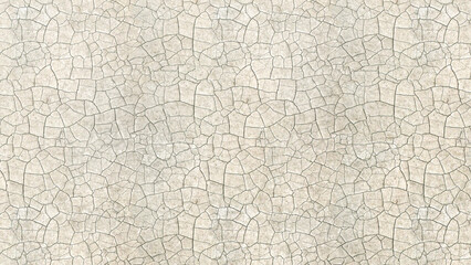 Top view seamless pattern of a dried area in the desert.