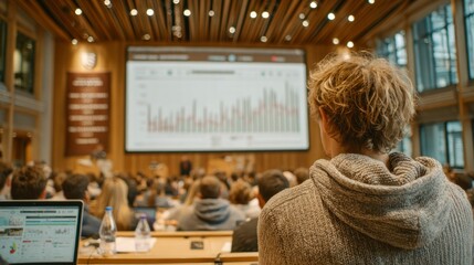 Business Presentation Audience Back View