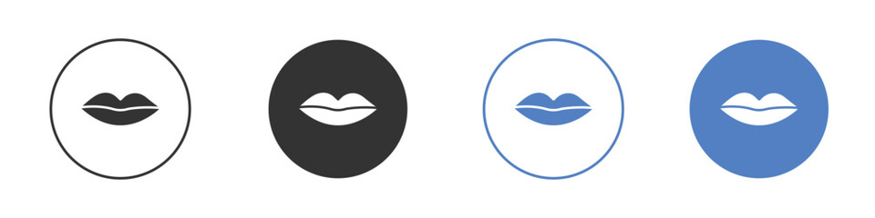 Lips icon vector. Logo Template illustration design