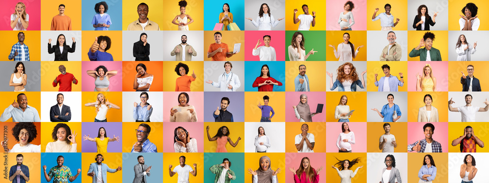 Poster a vibrant collection presents a diverse array of people celebrating their unique identities and expr