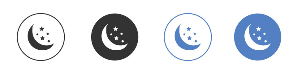 Moon icon vector. Logo Template illustration design