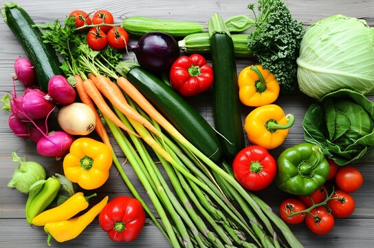 Locally sourced or produce for the family meal