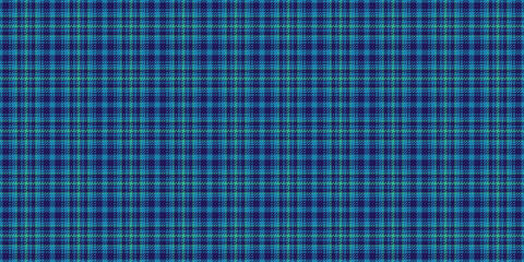 Winter seamless pattern check, hobby vector texture tartan. Card fabric plaid background textile in cyan and indigo colors.
