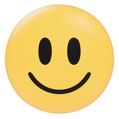 3D emoji with a big smily , ideal for showing respect, greeting, or honor on transparent background