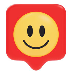 3D Yellow speech bubbles symbol on social media icon. 3d icon comments thread mention or reply sign with social media. 3d rendering