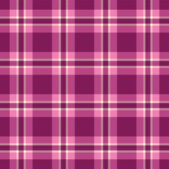 Fashion check textile plaid, minimal pattern seamless tartan. Fashionable fabric background texture vector in pink and light colors.