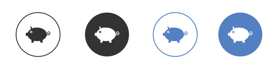 Piggy bank icon vector. Logo Template illustration design