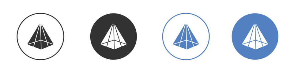 Prism icon vector. Logo Template illustration design