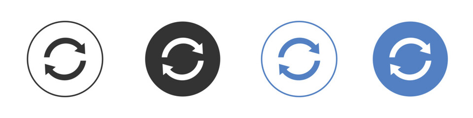 Refresh icon vector. Logo Template illustration design