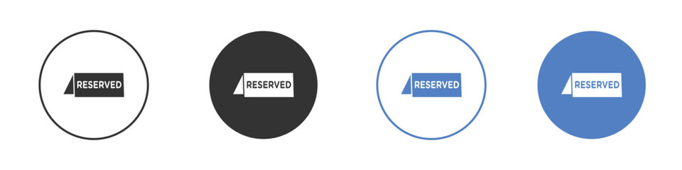 Reservation table icon vector. Logo Template illustration design
