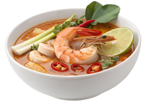 tom yum soup with shrimp