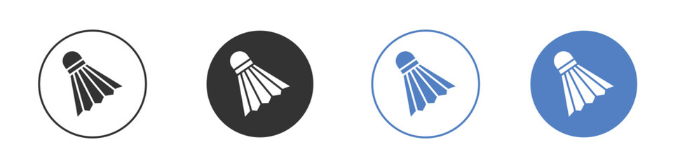 Shuttlecock icon vector. Logo Template illustration design