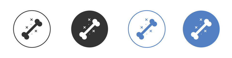 Strong healthy bones icon vector. Logo Template illustration design