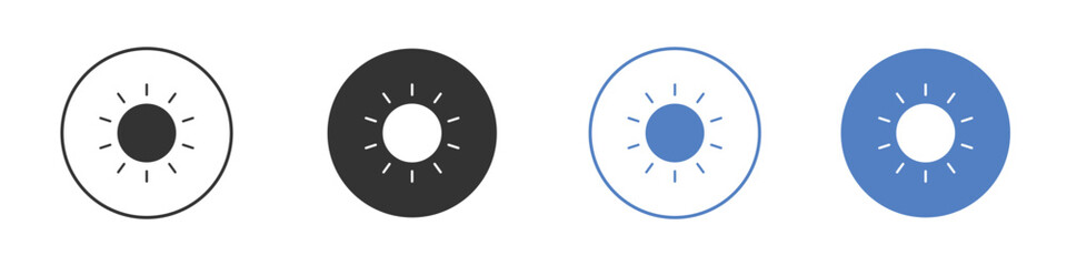 Sun icon vector. Logo Template illustration design