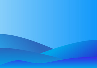 abstract blue wave background illustration