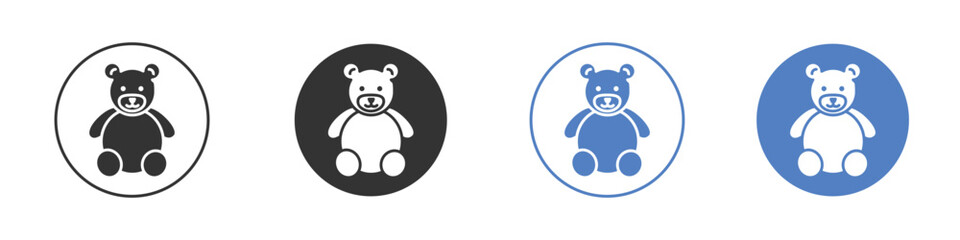 Teddy bear icon vector. Logo Template illustration design